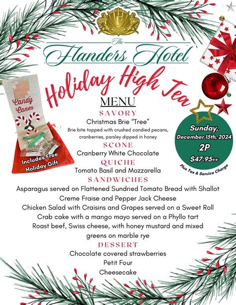 Holiday High Tea at The Flanders , 719 E 11th St, Ocean City, NJ, 15 ...