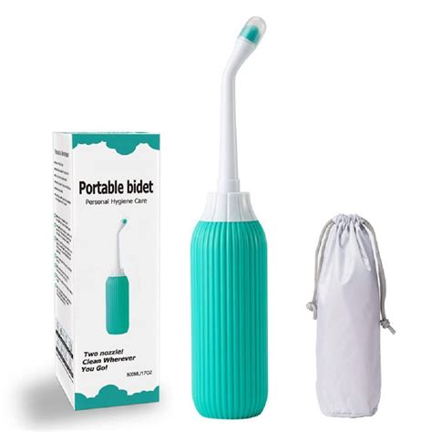 Aimers 500ml Portable Travel Bidet with Bag/2 Nozzles for Toilet ...