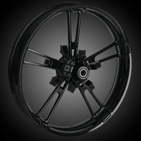 FAT 18 X 5.5" Enforcer Wheel, Rotors, Front Tire, Black, 2000-22 Harley ...