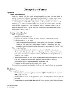 Image result for Chicago Style Writing Format