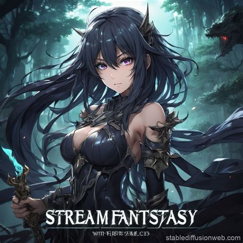 Dark Fantasy Anime Banner | Stable Diffusion Online
