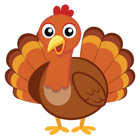 Simple Turkey Clipart -Thanksgiving - Free Png, Svg, Vector Images ...