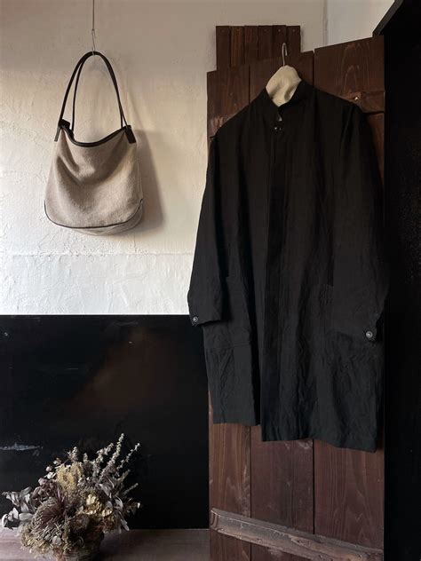 suzuki takayuki crafts mans's coat black | TALE COCOON