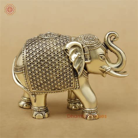 Brass Elephant Fine, 3.5" – Dharma Statues