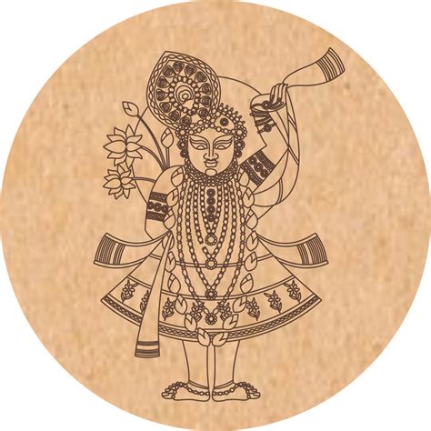 Pre-Marked pichwai Theme Sreenath ji krishna / lippan base