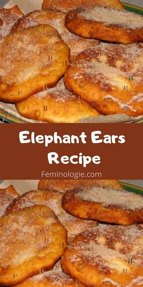 How to Make Delicious Elephant Ears at Home | Fair food recipes, Bread ...