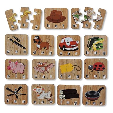 Toys Universe Wooden Spelling Learning Puzzle Game | Wooden Educational ...