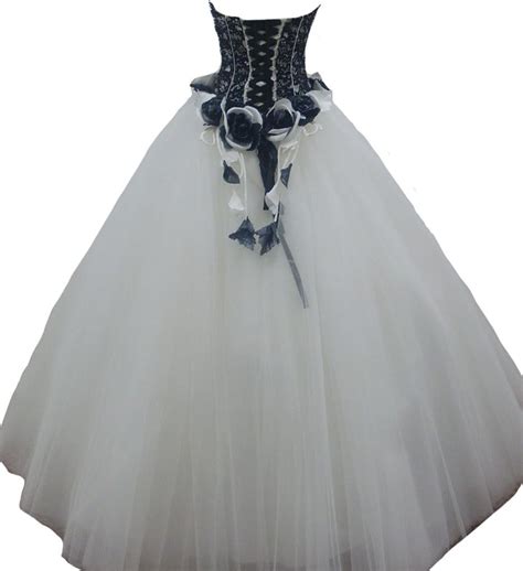 Kivary Gothic Lace Beaded Prom Gowns Wedding Dress in White India | Ubuy