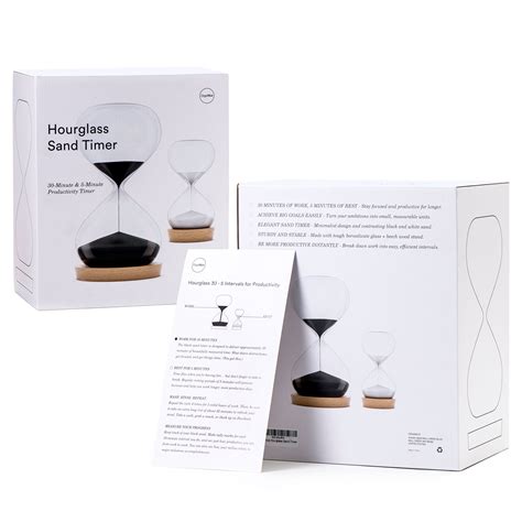 Buy OrgaNice Hourglass Sand Timer - 30 Minute & 5 Minute Timer Set ...