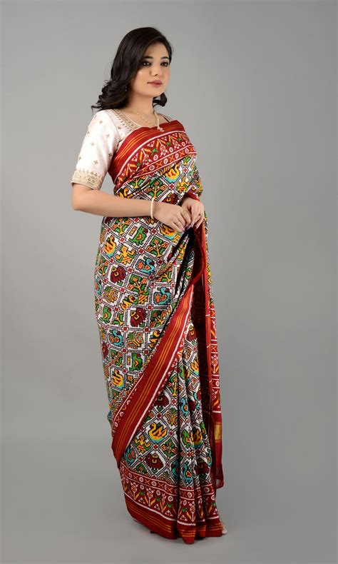 Double Ikat Patola Saree Patola Motifs – My Store