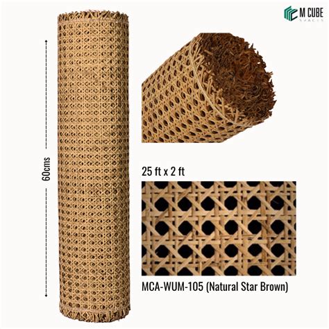 Natural Cane Rattan Roll – Natural Star Brown – 25 ft x 2 ft | MCA-WUM ...