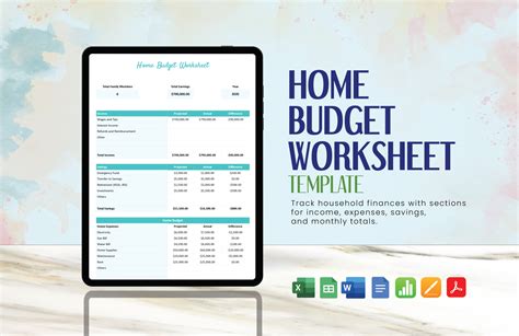 Image result for Home Budget Example