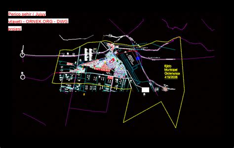 Perico şehir ( Jujuy vilayet) dwg projesi - Autocad Projeler