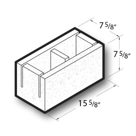 Midwest Products Group 8-in W x 8-in H x 16-in L Cored Concrete Block ...
