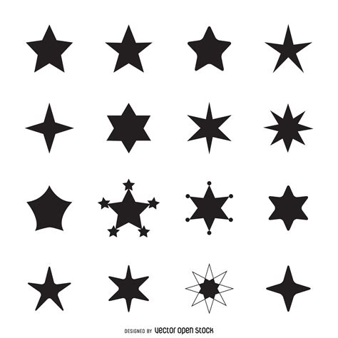 Stars Silhouette at GetDrawings | Free download