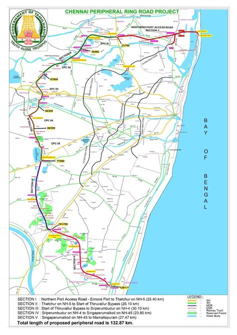 Chennai Peripheral Ring Road - Status and Route Map