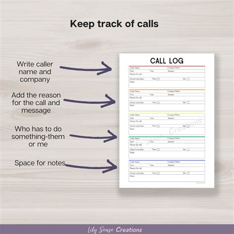 Image result for Telephone Call Log