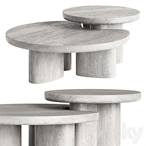 Poliform ERNEST coffee tables 3dsky | Free 3D Model Download – 3DSky ...
