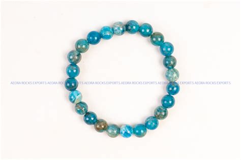 Blue Apatite Bead Bracelet in India - Aeora Rocks – AEORA ROCKS INDIA ...
