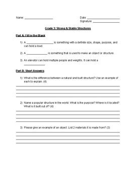 Image result for Stable Structures Grade 3