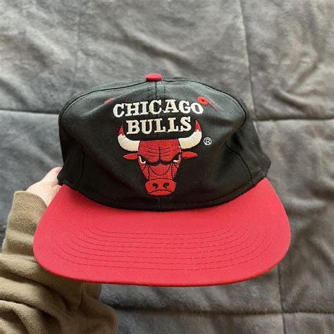 Vintage 90s Chicago bulls baseball cap - Depop