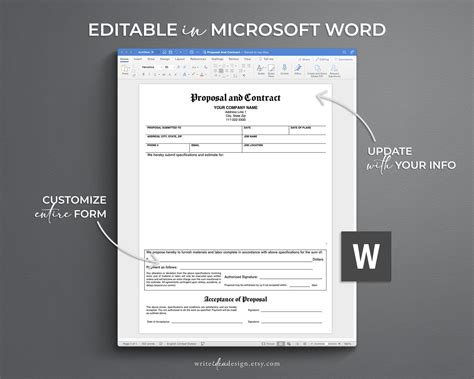 Contract Template. Pdf/google Docs/microsoft Word. Contract and ...
