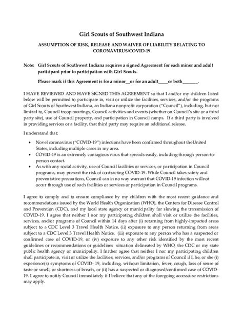 Fillable Online ASSUMPTION OF RISK, RELEASE AND WAIVER ... Fax Email ...