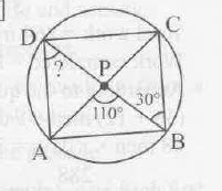 Choose the correct answer from the alternatives given :ABCD is a cyclic ...
