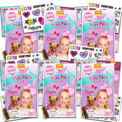 Buy JoJo Siwa Party Favors Pack ~ Bundle of 6 JoJo Siwa Play Packs ...
