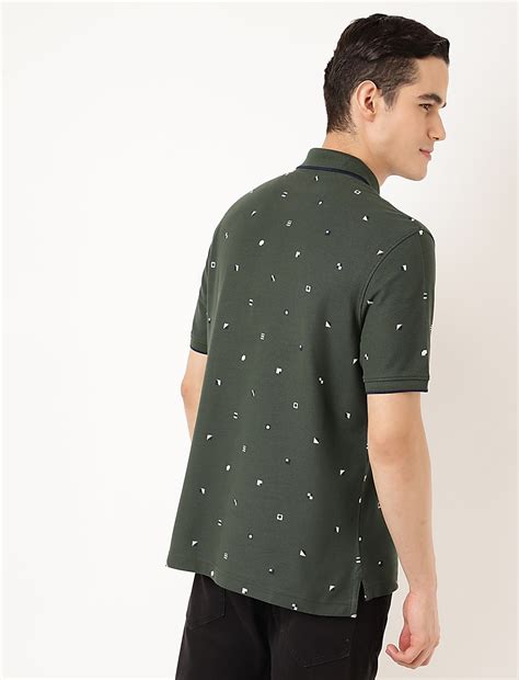 Buy Pure Cotton Printed Polo Collar T-shirt at Marks & Spencer