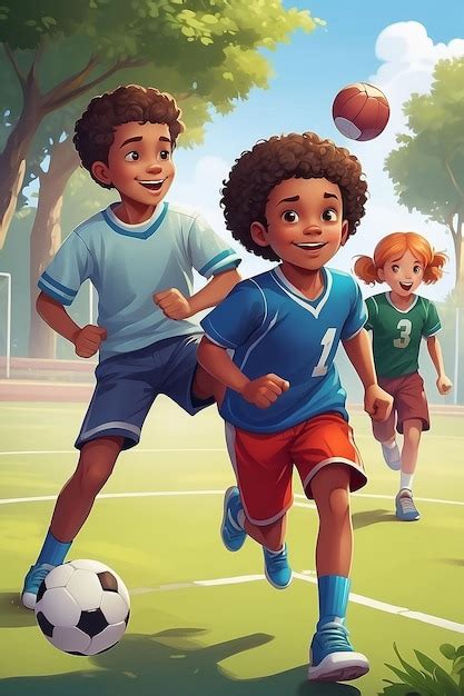 Kids Playing Sports 的图像结果