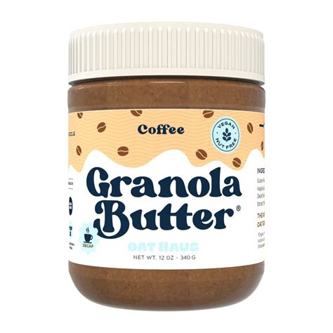 Amazon.com: Oat Haus Coffee Granola Butter | Peanut-free, Almond (Tree ...
