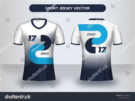 Football Jersey Design Template Corporate Design: เวกเตอร์สต็อก (ปลอด ...