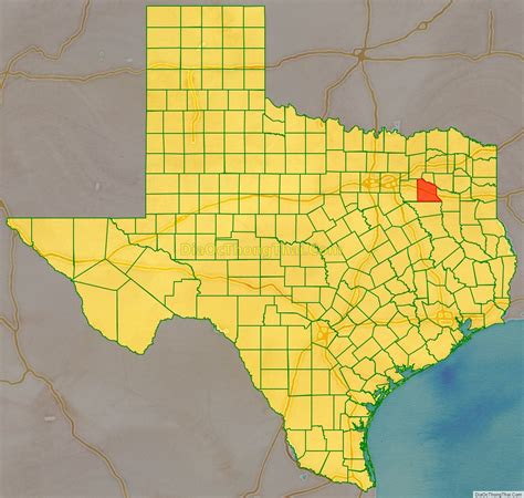 Map of Van Zandt County, Texas - Thong Thai Real
