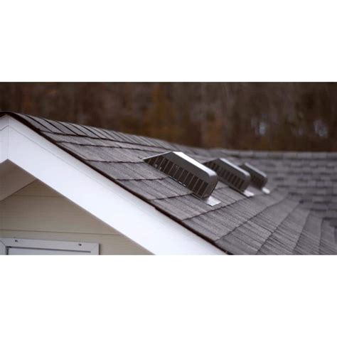 Buy 60 sq. in. NFA Aluminum Slant Back Roof Louver Static Vent in Black ...