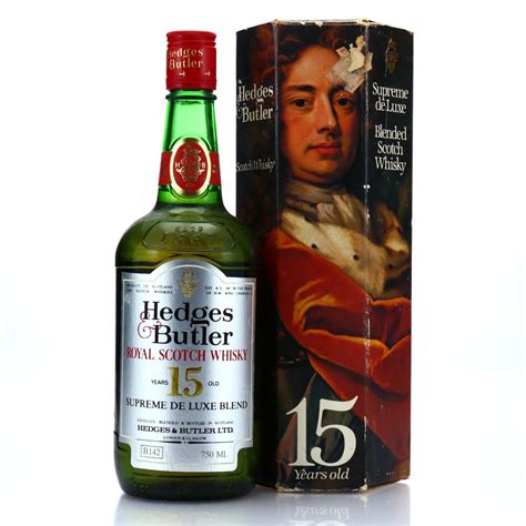 Hedges and Butler 15 Year Old Royal Scotch Whisky 1980s Whisky | Whisky ...