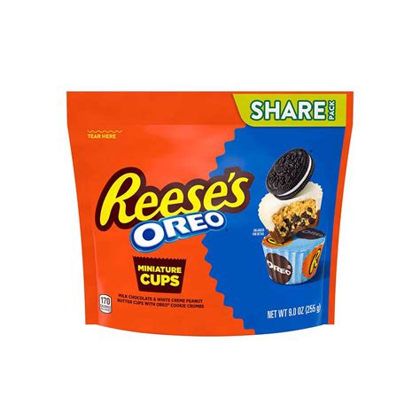 Buy REESE'S OREO® Miniatures Milk Chocolate and White Creme Peanut ...