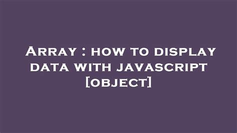 Image result for +Display Array Element T in JavaScript