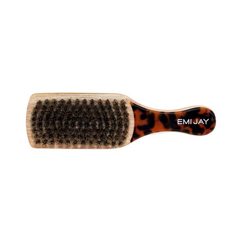 Mini Boar Bristle Hair Brush in Tortoise & Emi Jay