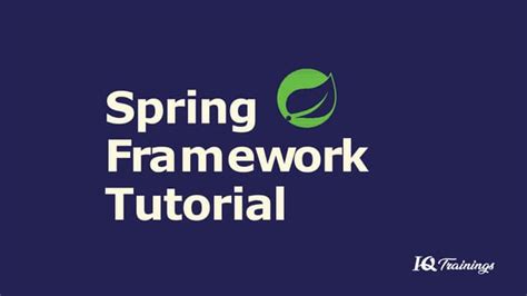 Spring Framework Tutorial PDF 的图像结果