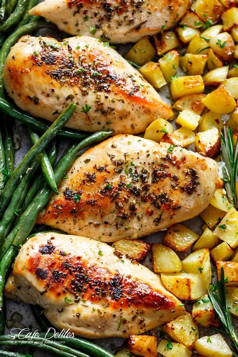 Chicken and Potato Bake: One pan, easy 10 minute dish