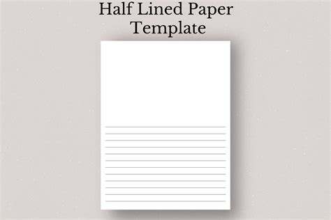 Printable Half Lined Paper, Half Lined Blank Paper, Story Telling ...