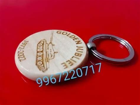 Promotional Key Ring - Wooden Engraved Keychains Manufacturer from Mumbai