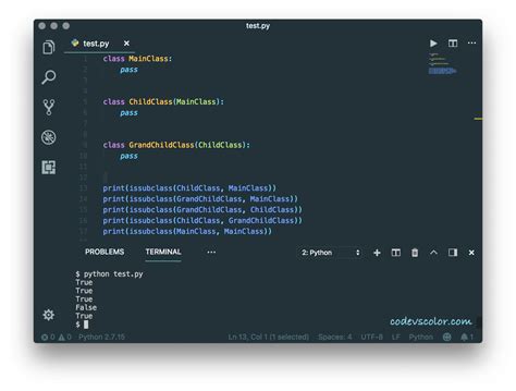 Issubclass Python 的图像结果