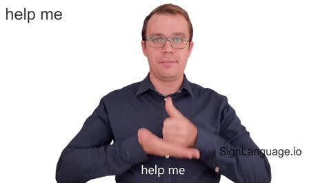 Image result for Sign Language for Help Me