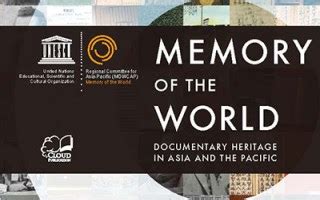 Call for nominations for UNESCO Memory of the World Committee for Asia ...