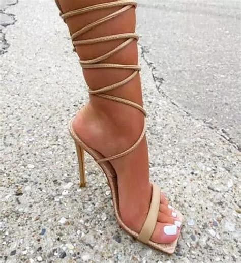 Buy JM LOOKS Lace-Up High Top Heel Sandals For Womens & Girls KDB-8 ...