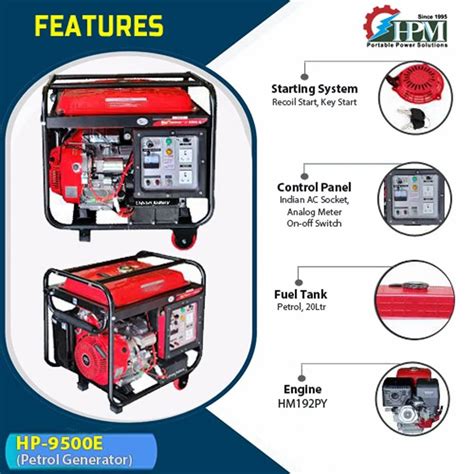 Portable Generator - 5 KVA Portable Generator , Manual Start, Model GE ...