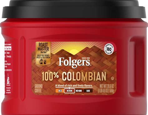 Amazon.com : Folgers Colombian Medium Roast Ground Coffee, 22.6 Ounces ...