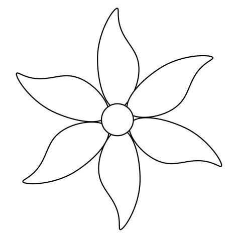 Printable Flower Petal Template